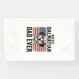 Banderoles Meilleur père dalmatien de tous les temps Design d