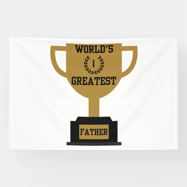 Banderoles Meilleure Fête des pères du monde 4x6 Vinyl Banner (Horizontal)