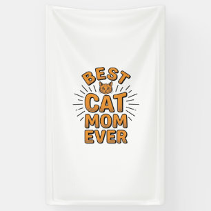 Banderoles Meilleure Maman de Chat Vintage Gravure Design_1