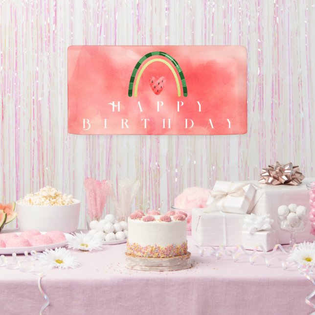 Banderoles Melon Heart Watermelon Anniversaire (Fête)