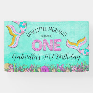 Banderoles Mermaid 1er anniversaire