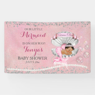 Banderoles Mermaid Ethnic Baby Pink Clam Pearls Shell