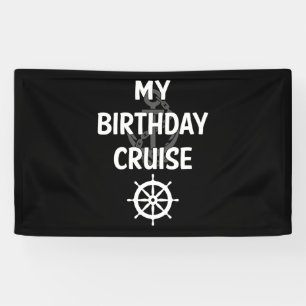 Banderoles Mes accessoires de bateau de croisière d'annivers
