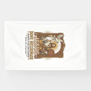 Banderoles Messager Jésus Colombe Messager Jésus Colombe Chré