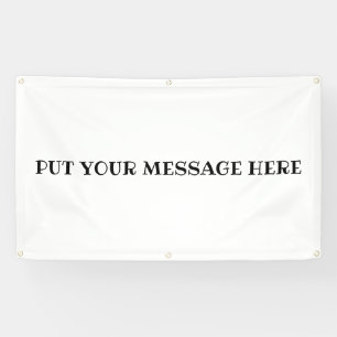 BANDEROLES METTEZ VOTRE MESSAGE ICI...BANNIÈRE EXTÉRIEURE