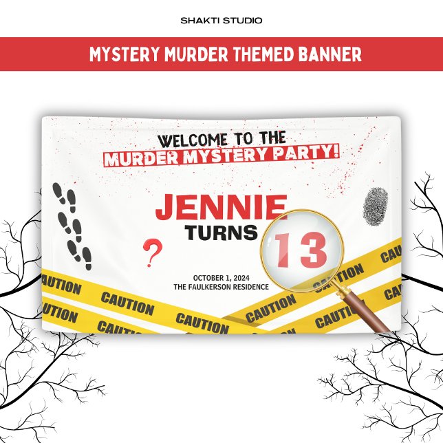 Banderoles Meurtre Mystère Bloody Crime Scène amusante (Créateur téléchargé)