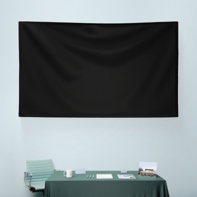 Banderoles Minimalist Black Cat Silhouette  (Salon professionnel)