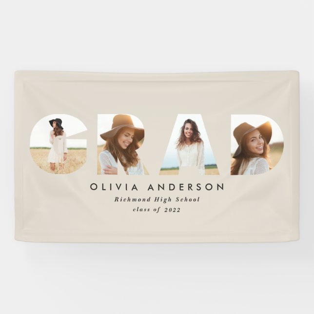 Banderoles Mode geometric typographiy photo arch graduation (Horizontal)