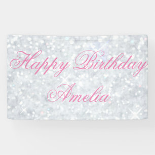 Banderoles modèle, argent, parties scintillantes, charme,
