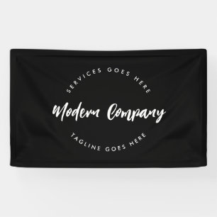 Banderoles Modèle de logo moderne personnalisable et modifiab