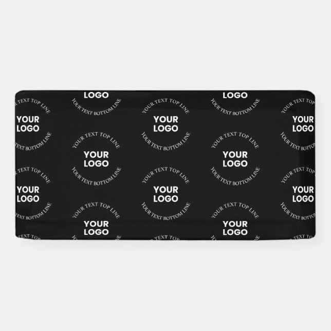 Banderoles Modèle de texte modifiable & logo facile à remplac (Horizontal)