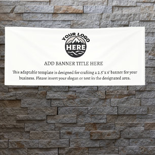 Banderoles Modèle du logo de l'entreprise