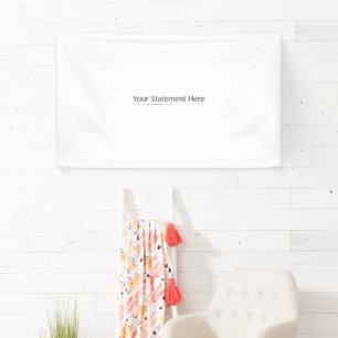 Banderoles Modèle pour Ajuster Carré votre texte ici, White