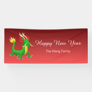 Banderoles Modern Chinese Dragon