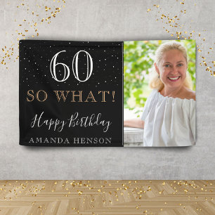 Banderoles Modern Funny 60 Alors Quel 60e anniversaire photo