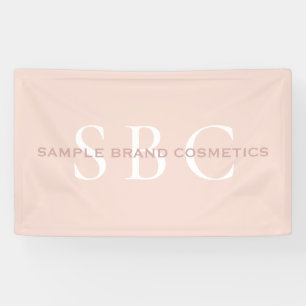 Banderoles Moderne Rose clair rose Chic Cosmétique Business