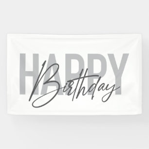 Banderoles Moderne, simple, urbain, cool Joyeux anniversaire