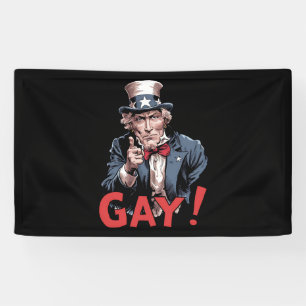 Banderoles Mois de la fierté de l'allié gay LGBT drôle