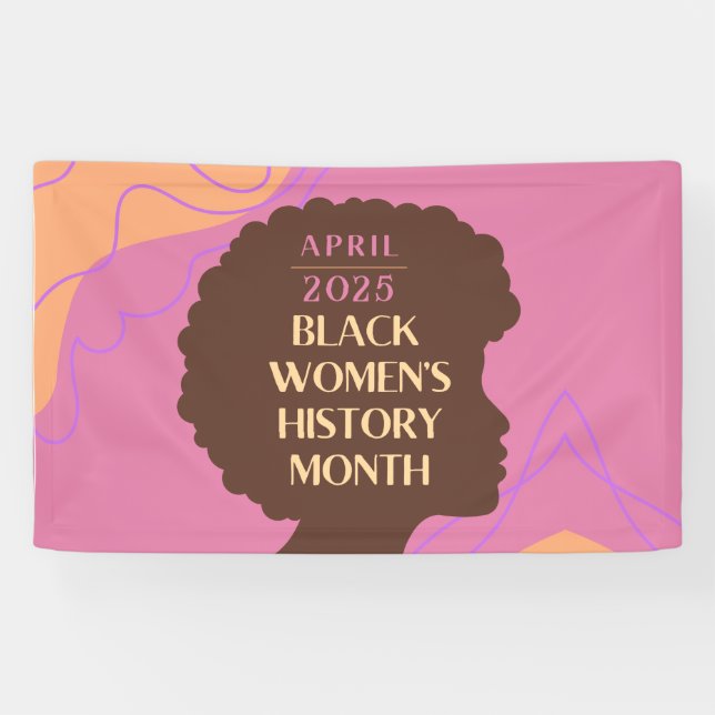 Banderoles Mois de l'histoire des femmes noires (Horizontal)