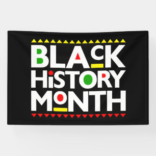 Banderoles Mois de l'histoire noire Melanin Hommes Femmes Enf