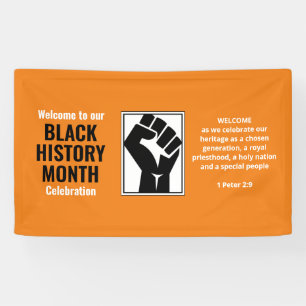 Banderoles MOIS D'HISTOIRE NOIRE Alimentation Bienvenue