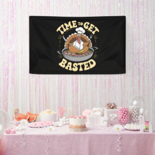 Banderoles Moment Hippie Pour Faire Sauter Un Dindon Mignon D