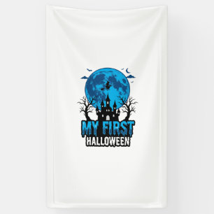 Banderoles Mon premier Halloween Vintage Château Hanté Bébé S