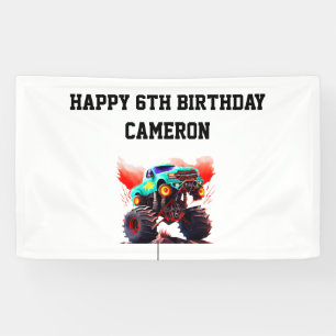 Banderoles Monster Truck Anniversaire de enfant Party