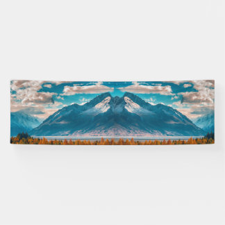 BANDEROLES MONTAGNES NUAGES