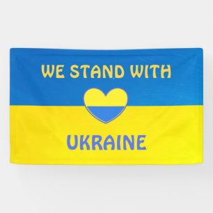 Banderoles Montrez votre soutien à l'Ukraine avec ceci  