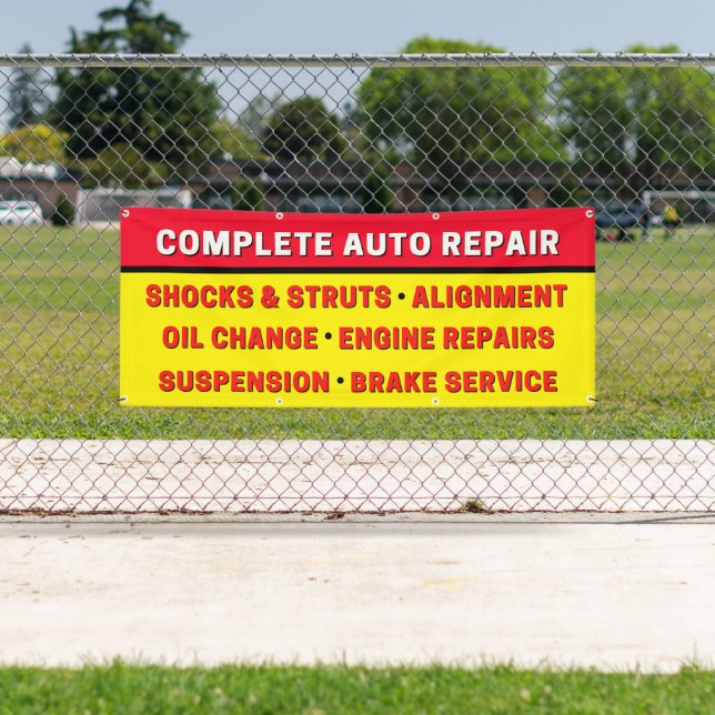 Banderoles Moteur de suspension de réparation automatique com (En situation)