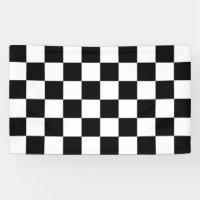 Motif Checkered noir et blanc