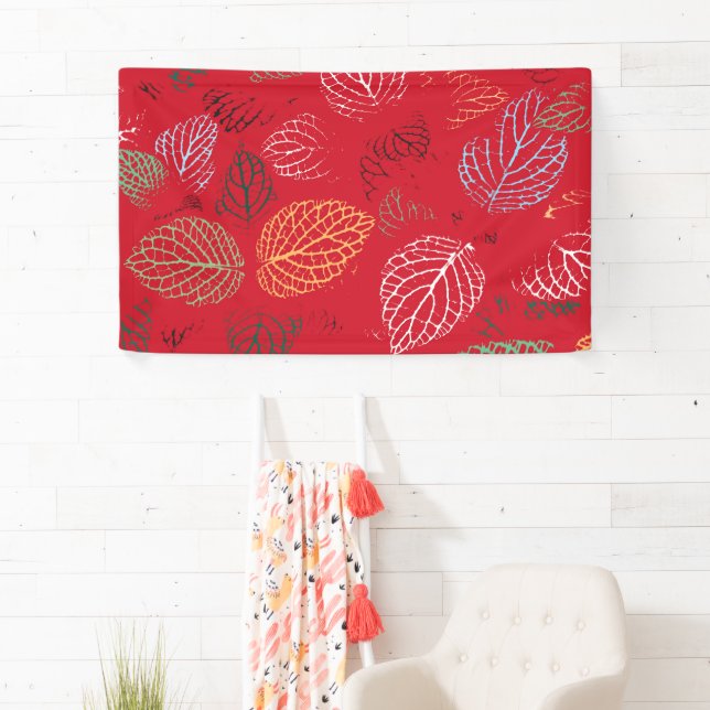 Banderoles Motif d'automne, feuilles (En situation)