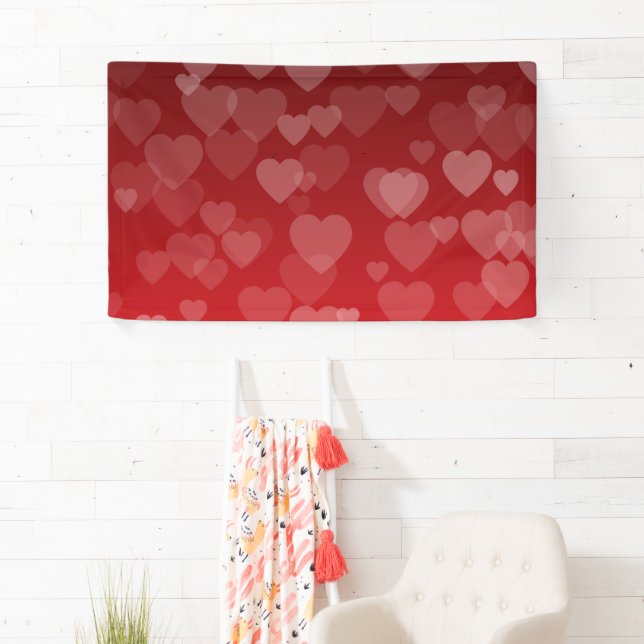 Banderoles Motif de coeur 19 (En situation)