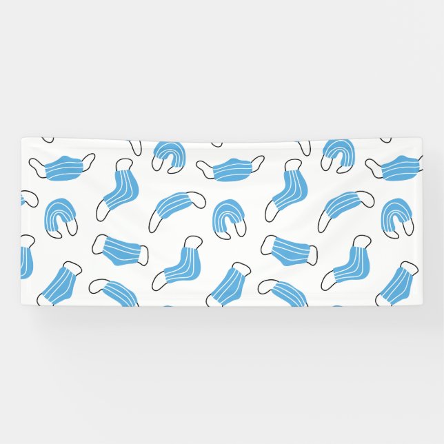 Banderoles motif de masque Médicale (Horizontal)
