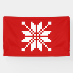 Banderoles Motif de Noël des flocs de neige de Noël