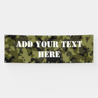 Banderoles Motif de style militaire camouflage