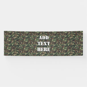 Banderoles Motif du Camouflage vert Woodland