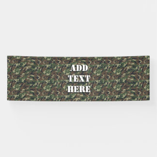 Banderoles Motif du Camouflage vert Woodland