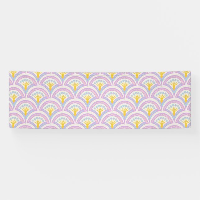 Banderoles Motif en coquille de couleur pastel (Horizontal)