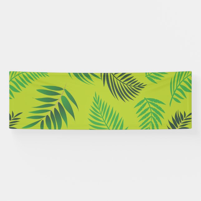 Banderoles Motif Feuille tropical 12 (Horizontal)