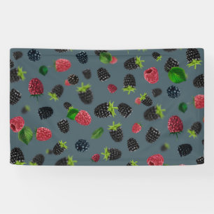 Banderoles Motif framboise 2