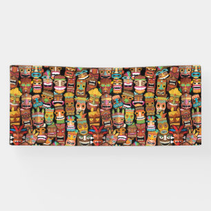 Banderoles Motif Tiki