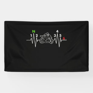 Banderoles Moto Heartbeat