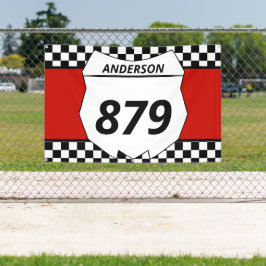 Banderoles Motocross Custom Dirt Numéro de vélo Plaque sur ro