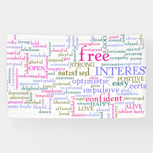 Banderoles Mots stimulants (Horizontal)