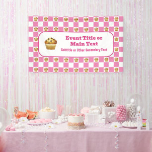 Banderoles Muffin Chocs-Chip Vérifier Cuisine personnalisée r