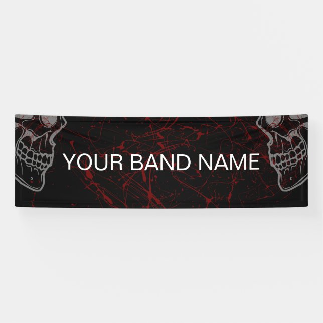 Banderoles Musique Musique Musique Musique DJ Rock Show Banni (Horizontal)