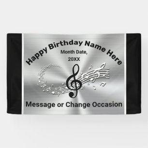 Banderoles Musique Thématique Anniversaire Fournitures de f