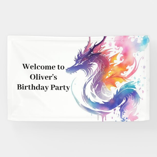 Banderoles Mythique Dragon Magicland Anniversaire (Horizontal)